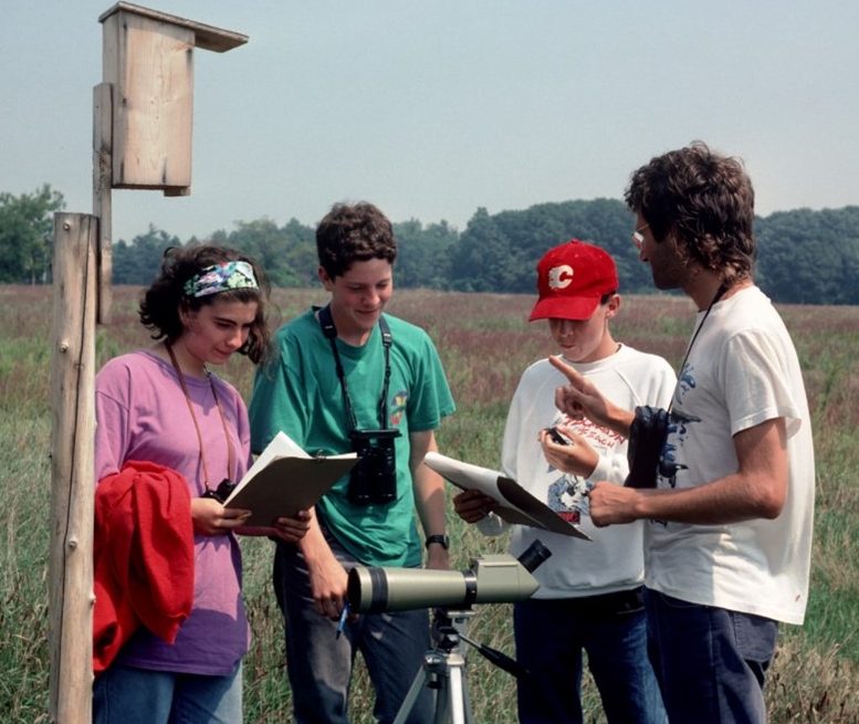 Four of the 1994 Doug Tarry Young Ornithologists’ Workshop participants